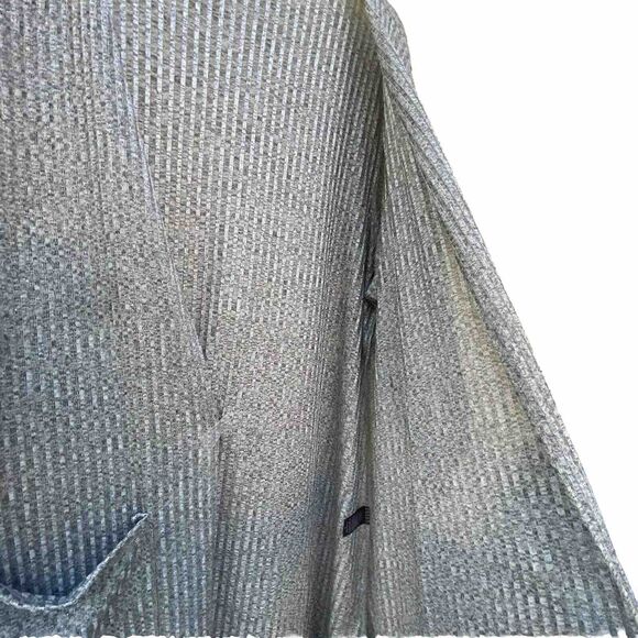 WildeWomencardigan 3X Grey Color Front Pocket Long Sleeves Boho Front Duster EUC - Picture 3 of 10